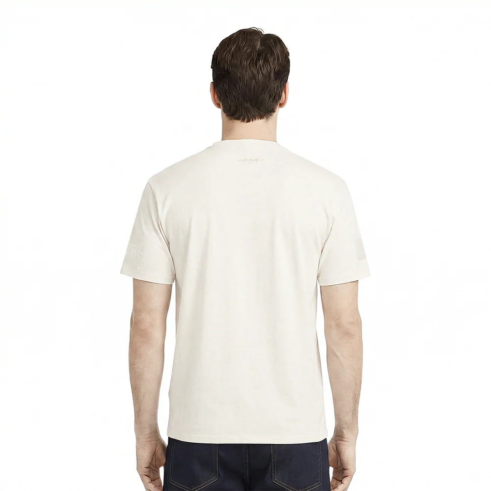 NBA CHICAGO BULLS NEUTRAL DROP SHOULDER MEN'S TEE (EGGSHELL) - Image 2