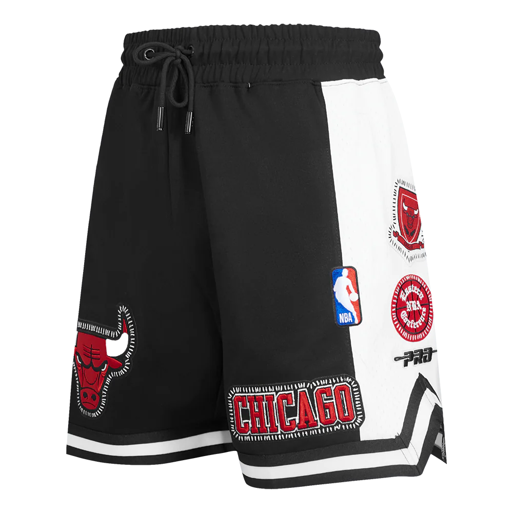 NBA CHICAGO BULLS DIY PICK STITCH MEN'S DOUBLE KNIT 2.0 SHORT (BLACK)