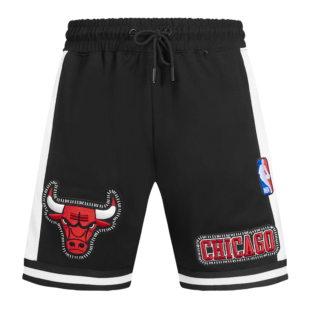 NBA CHICAGO BULLS DIY PICK STITCH MEN'S DOUBLE KNIT 2.0 SHORT (BLACK) - Image 2