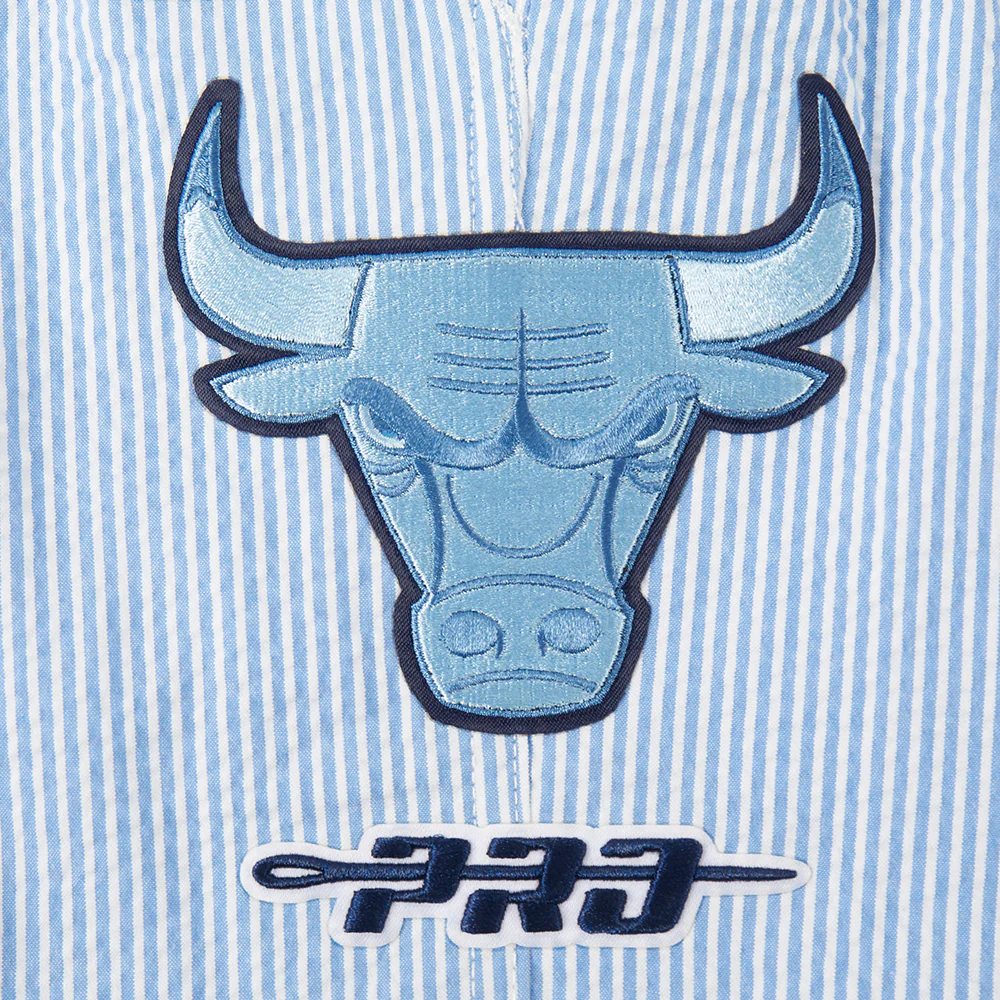 NBA CHICAGO BULLS COUNTRY CLUB MEN'S SEERSUCKER SHORT (SEERSUCKER BLUE) - Image 6