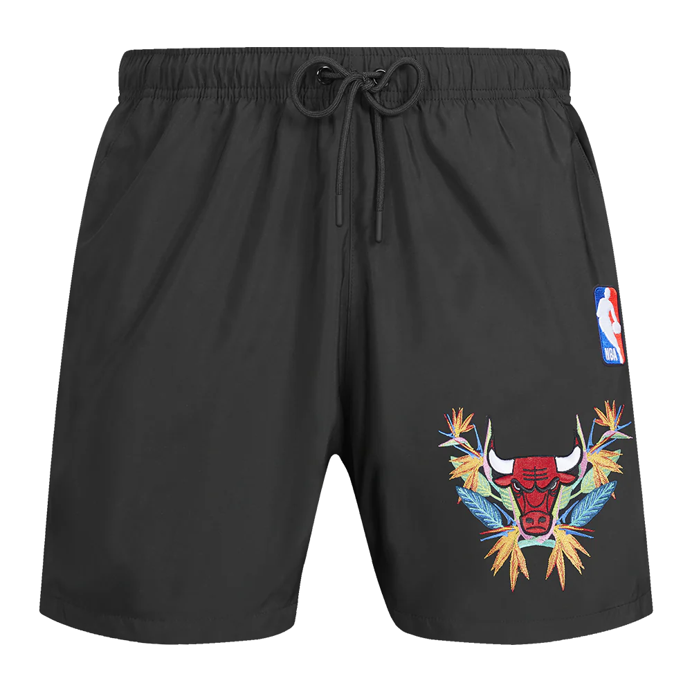 NBA CHICAGO BULLS PARADISE MEN'S WOVEN SHORT (BLACK) - Image 8