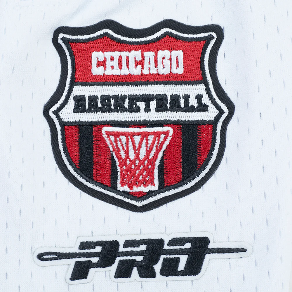 NBA CHICAGO BULLS LETTERMAN MEN'S ATHLETIC SHORT (BLACK) - Image 13