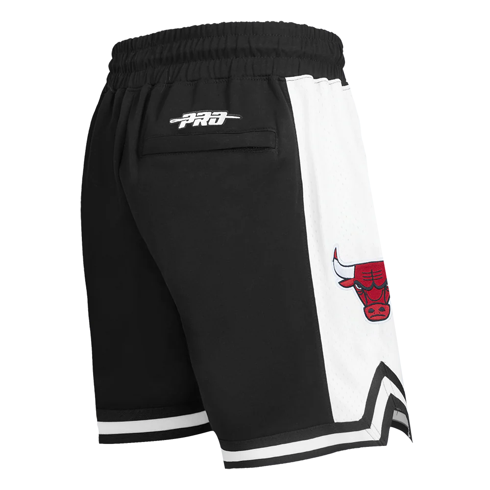 NBA CHICAGO BULLS LETTERMAN MEN'S ATHLETIC SHORT (BLACK) - Image 6