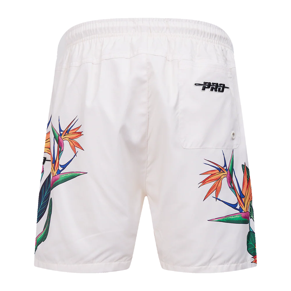 NBA CHICAGO BULLS PARADISE MEN'S WOVEN SHORT (EGGSHELL) - Image 3