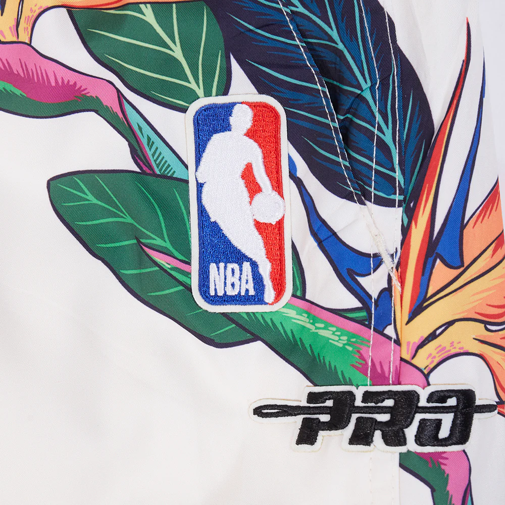 NBA CHICAGO BULLS PARADISE MEN'S WOVEN SHORT (EGGSHELL) - Image 6