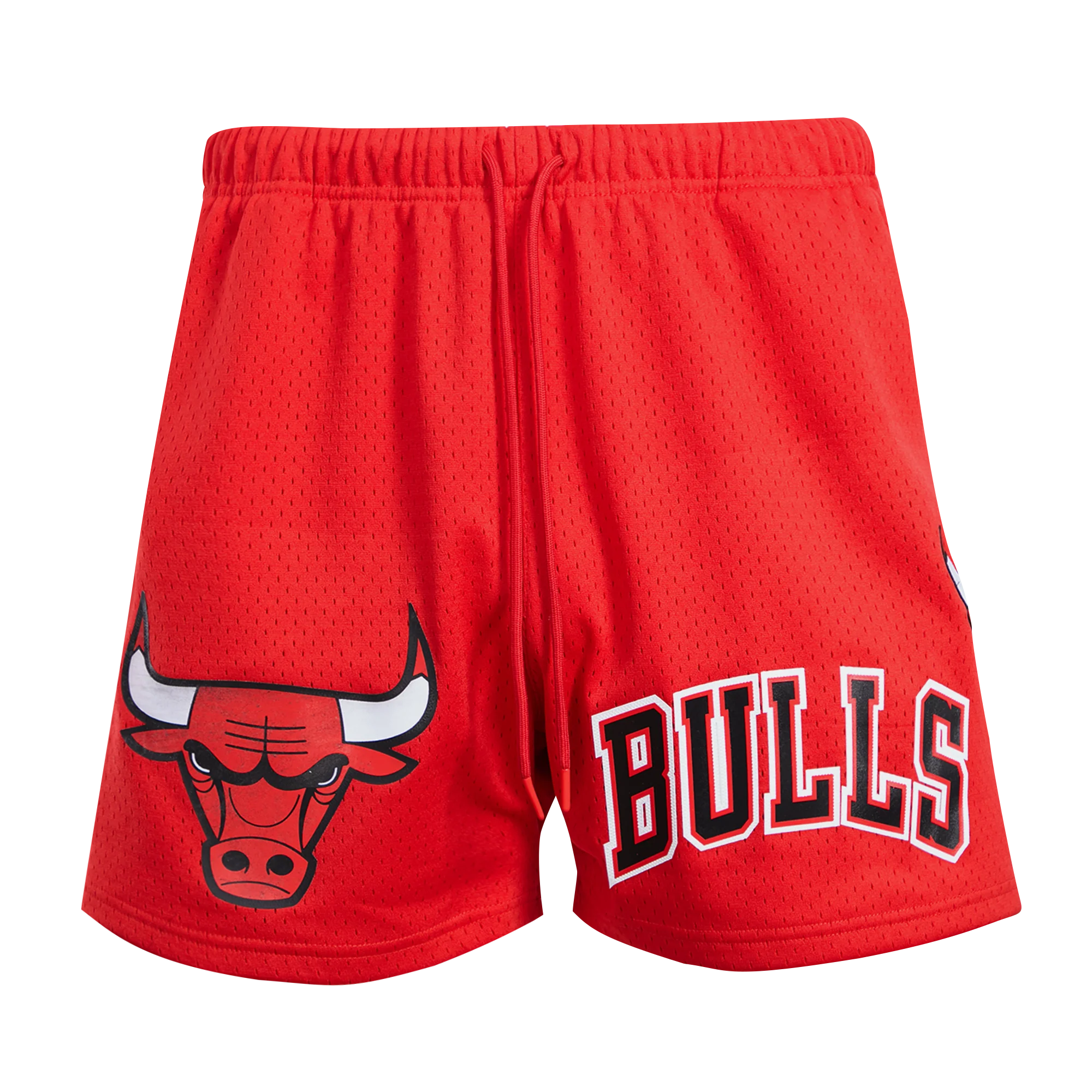 NBA CHICAGO BULLS LOGO MEN'S MESH SHORT (RED)
