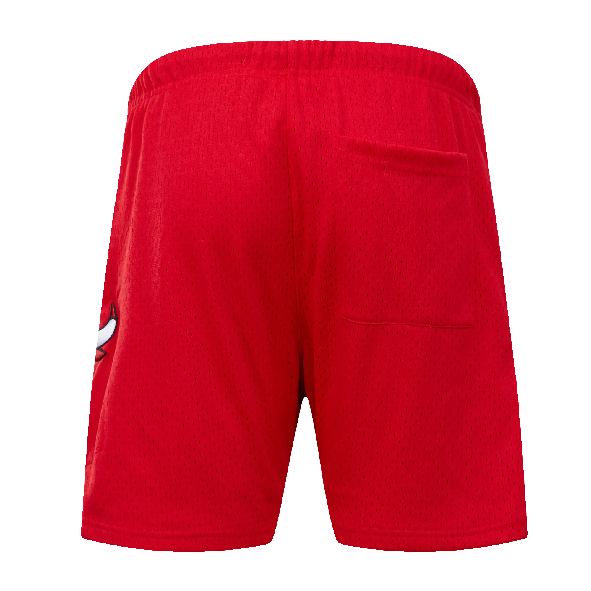 NBA CHICAGO BULLS LOGO MEN'S MESH SHORT (RED) - Image 4