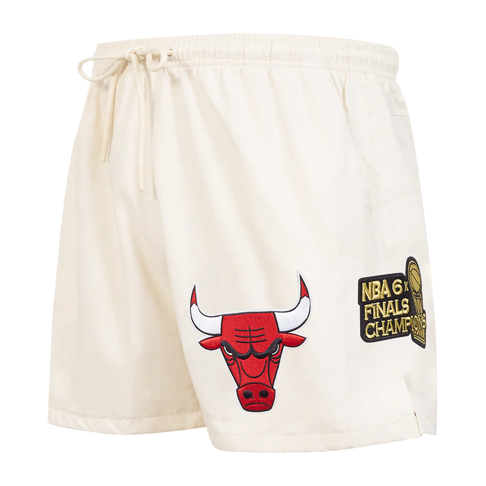 NBA CHICAGO BULLS CLASSIC MEN'S WOVEN SHORT (EGGSHELL)