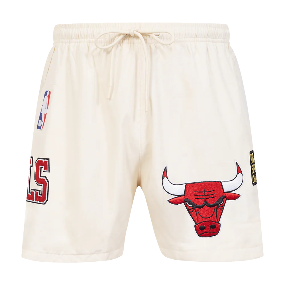 NBA CHICAGO BULLS CLASSIC MEN'S WOVEN SHORT (EGGSHELL) - Image 2
