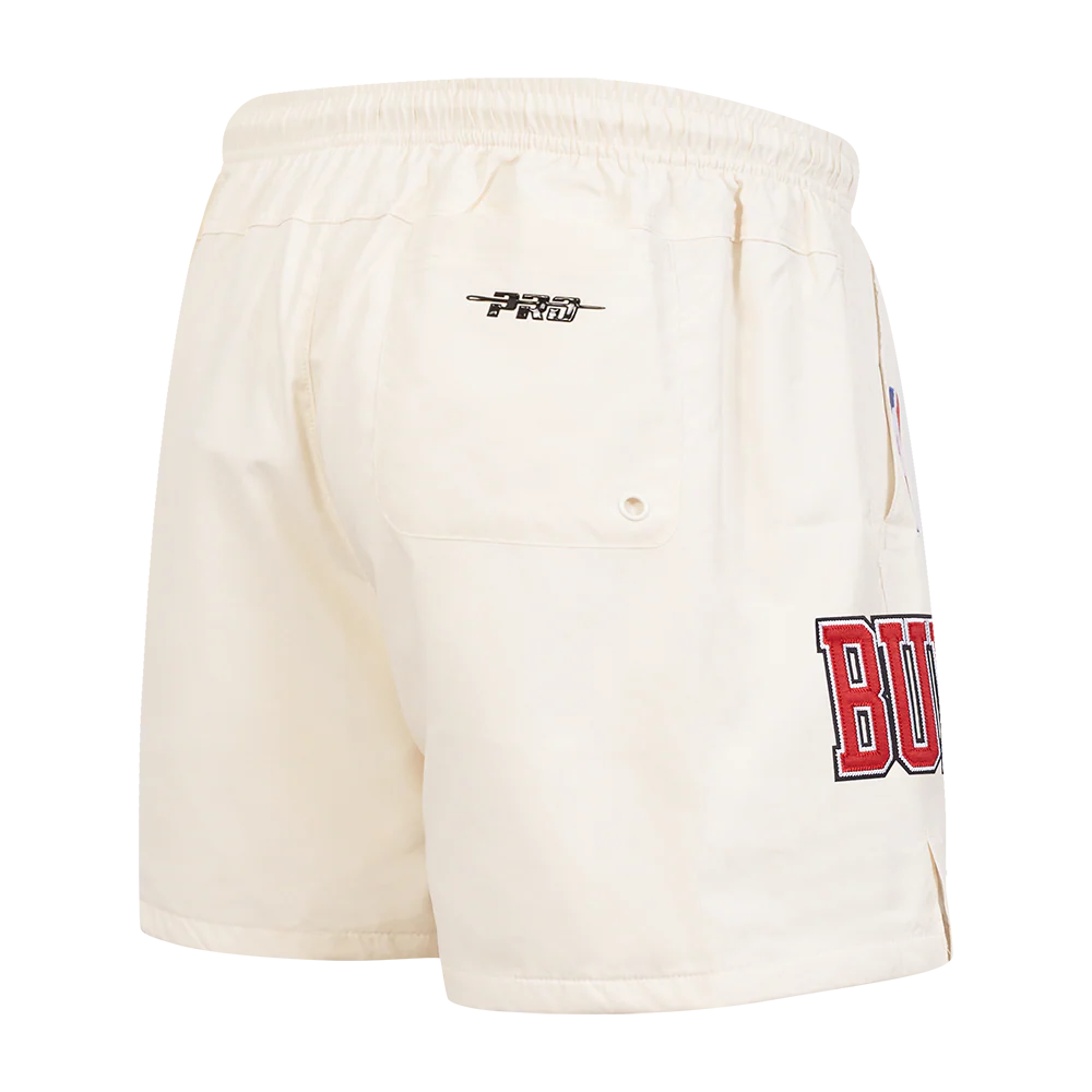 NBA CHICAGO BULLS CLASSIC MEN'S WOVEN SHORT (EGGSHELL) - Image 3