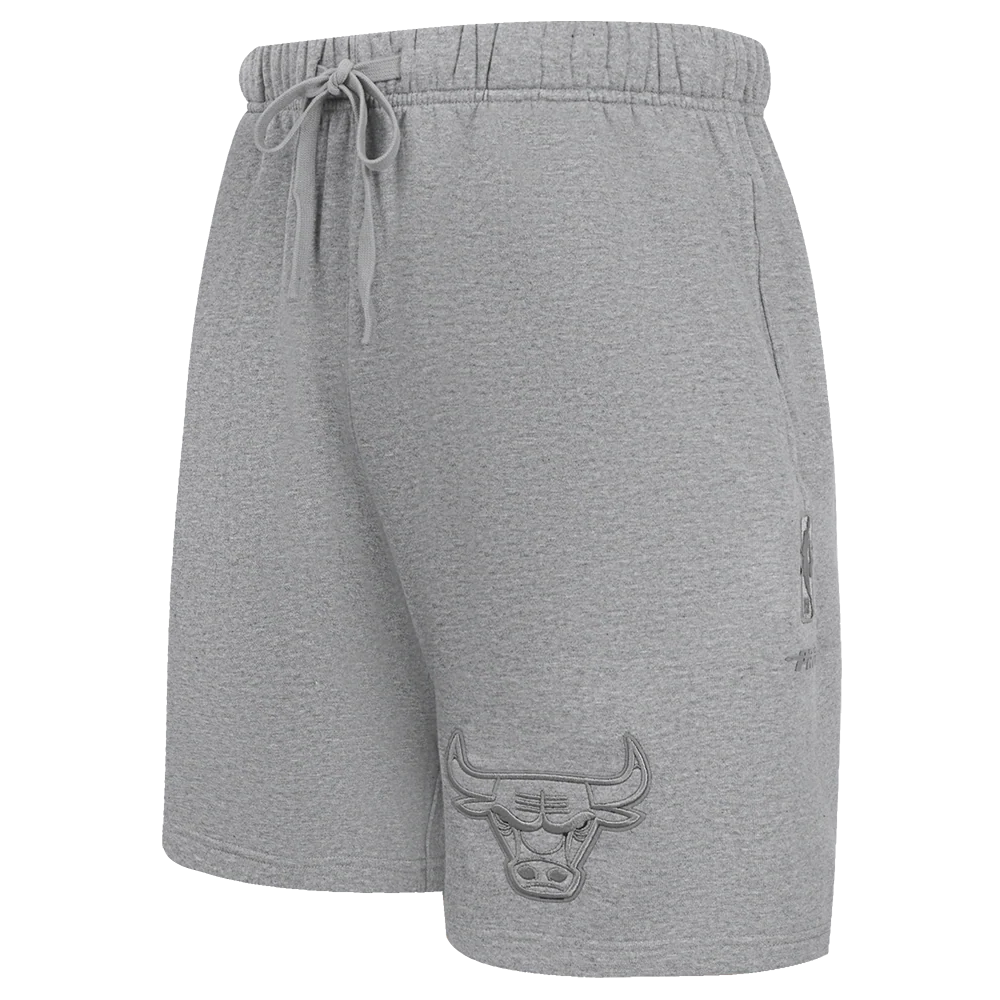 NBA CHICAGO BULLS NEUTRAL MEN'S SHORT (DARK HEATHER GRAY)