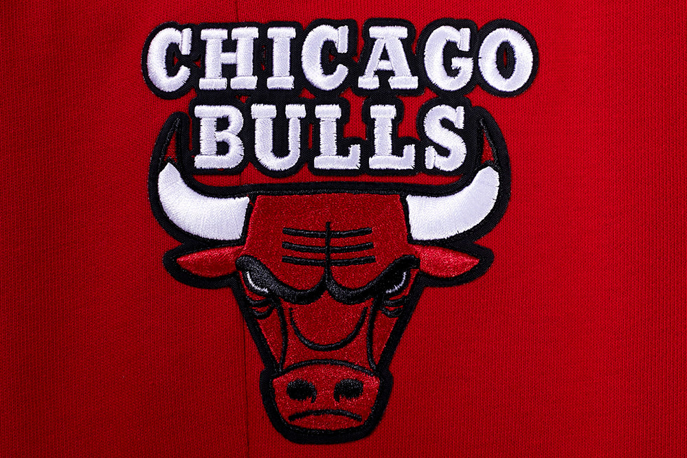 NBA CHICAGO BULLS SCRIPT TAIL MEN'S RIB FLEECE SWEATPANT (RED/BLACK) - Image 7