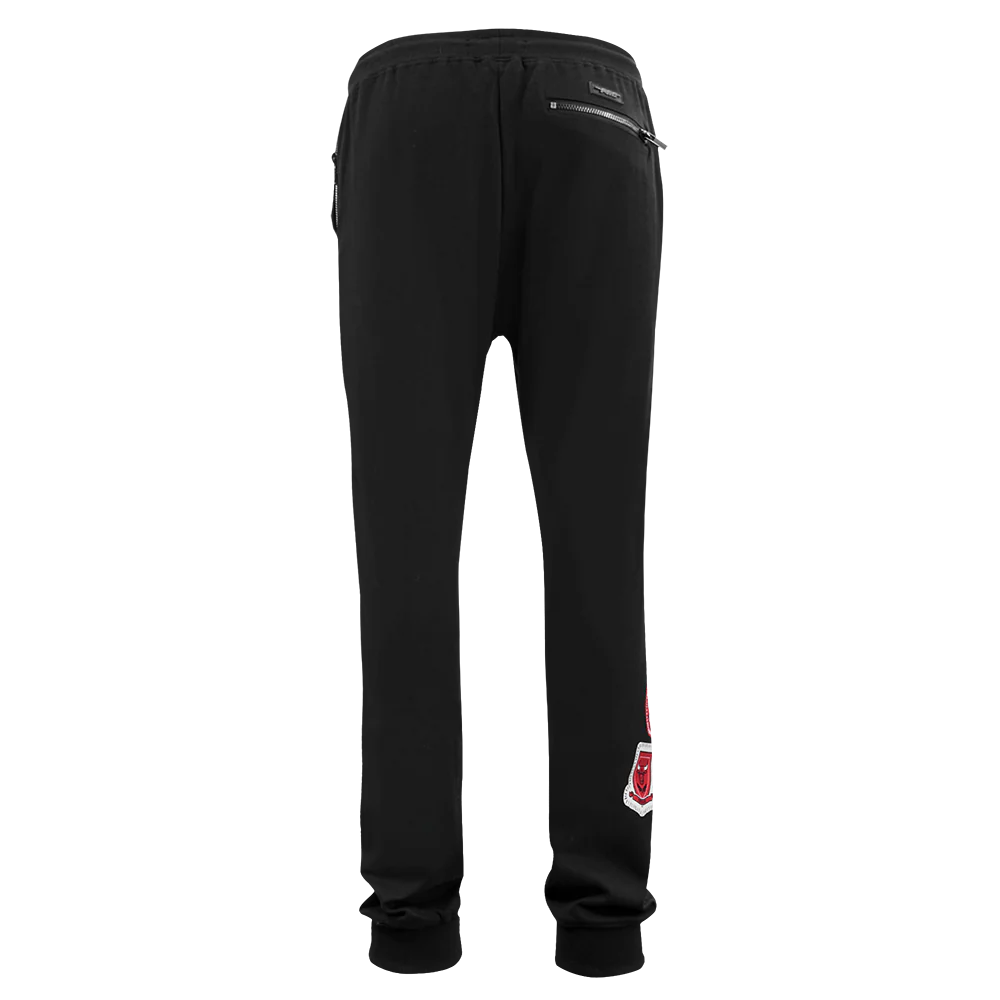 NBA CHICAGO BULLS DIY PICK STITCH MEN'S DOUBLE KNIT JOGGER (BLACK) - Image 4