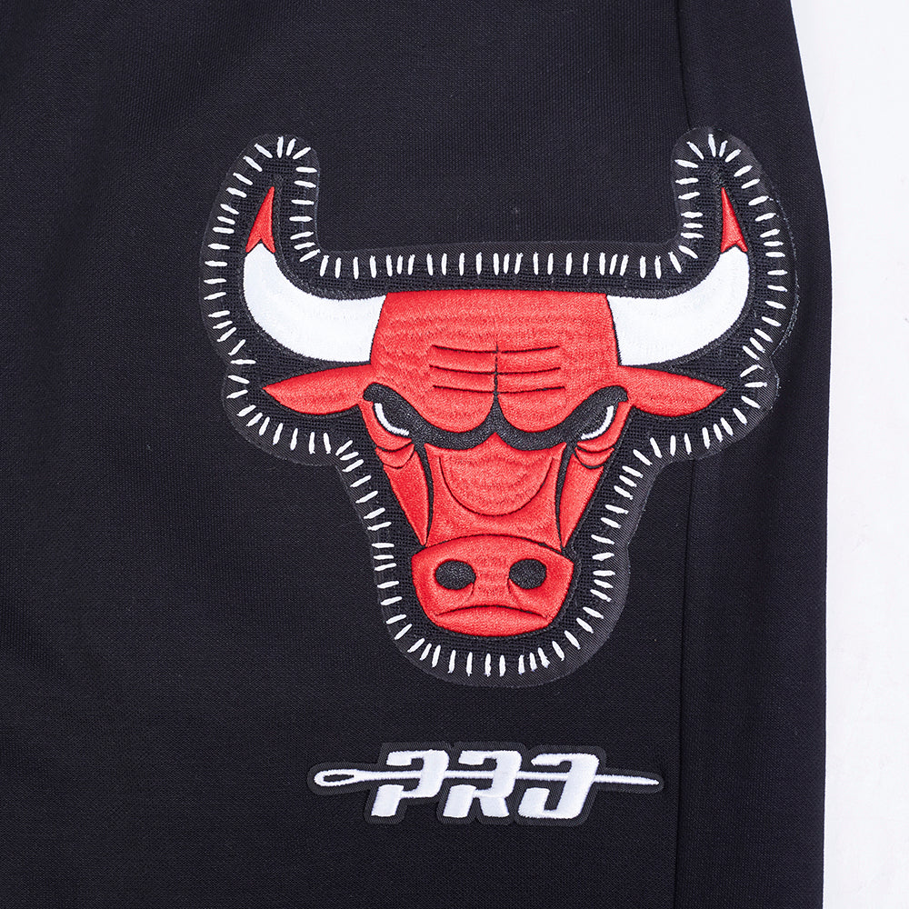NBA CHICAGO BULLS DIY PICK STITCH MEN'S DOUBLE KNIT JOGGER (BLACK) - Image 5