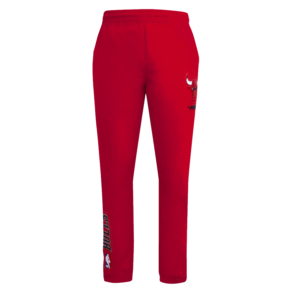 NBA CHICAGO BULLS CLASSIC WIND SUIT MEN'S WOVEN PANT (RED) - Image 2