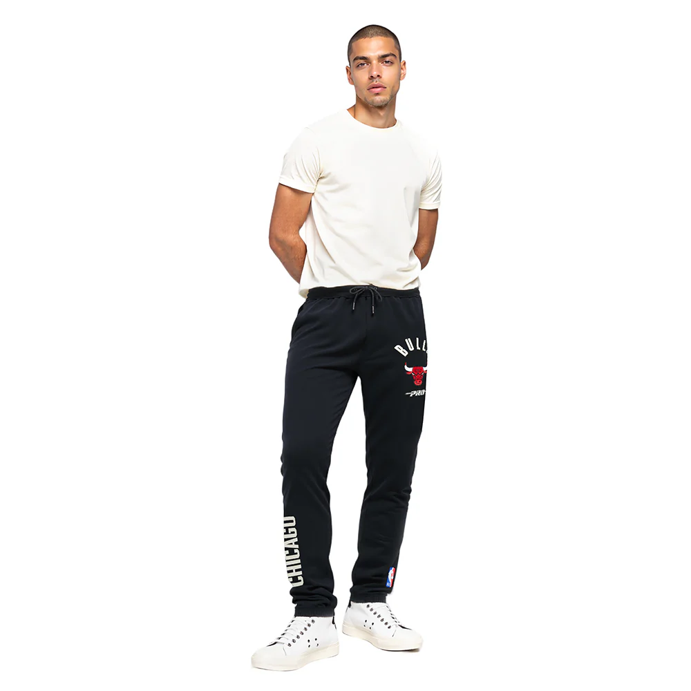 NBA CHICAGO BULLS MODERN ORIGINALS MEN'S FLC SWEATPANT (BLACK)