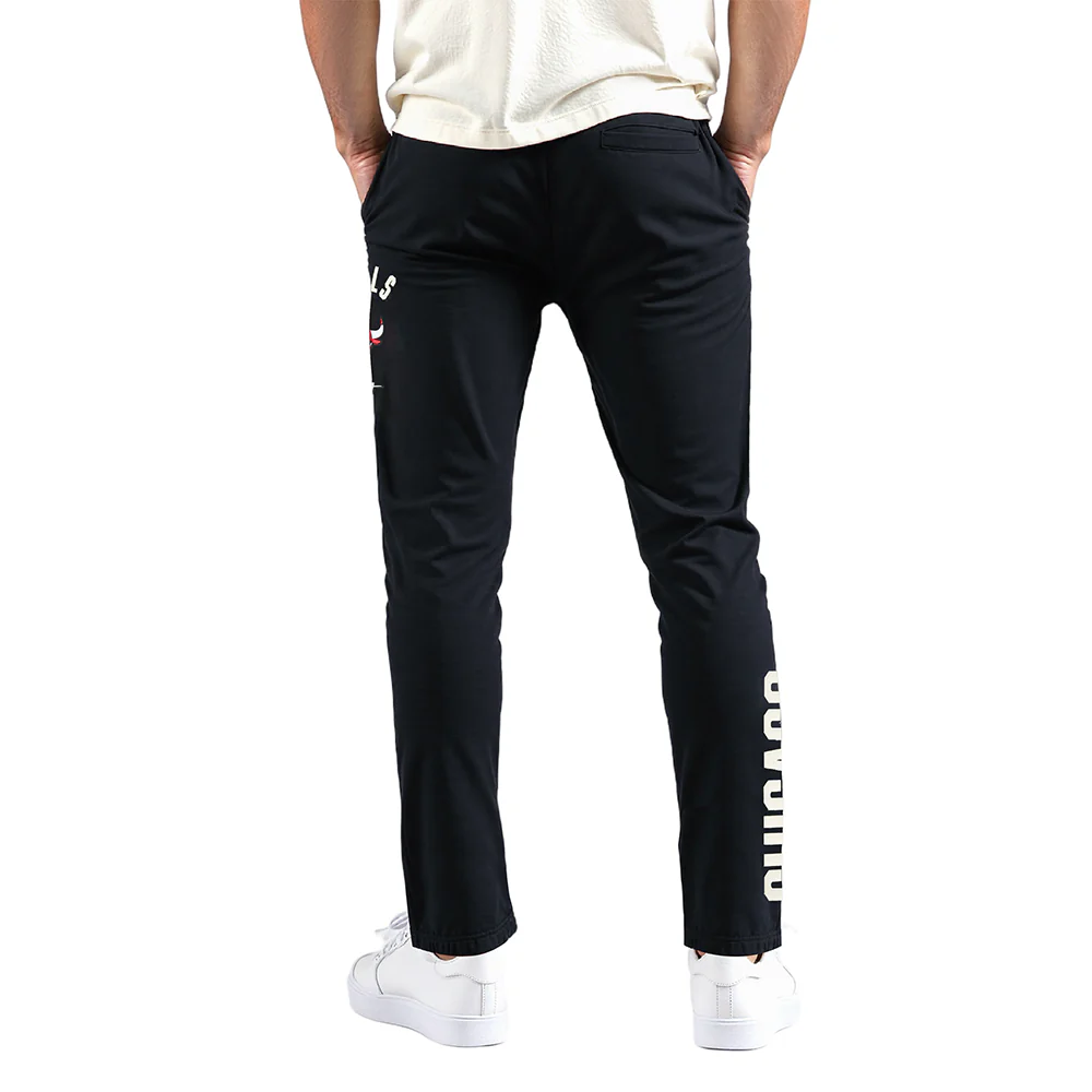 NBA CHICAGO BULLS MODERN ORIGINALS MEN'S FLC SWEATPANT (BLACK) - Image 3