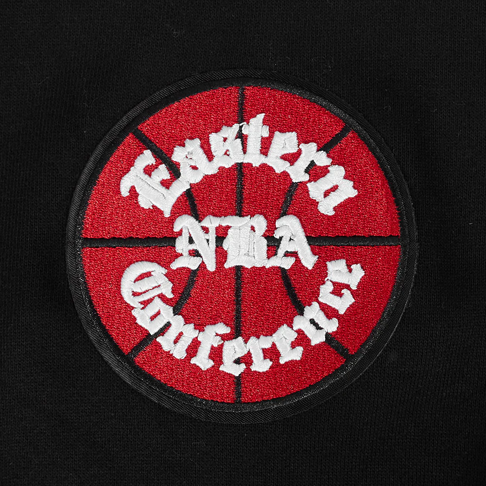 NBA CHICAGO BULLS CITY RANSOM MEN'S RIB FLC PO HOODIE (BLACK/RED/BLACK) - Image 6