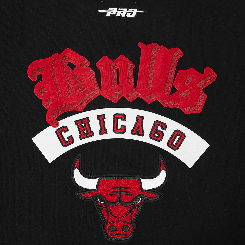 NBA CHICAGO BULLS BEST OF MEN'S DROP SHOULDER FLC CREWNECK (BLACK) - Image 10