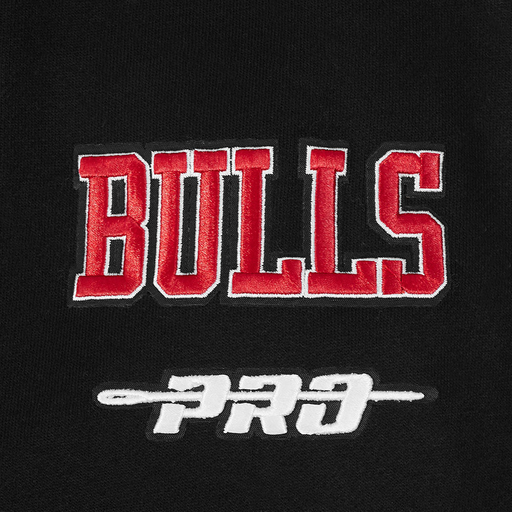 NBA CHICAGO BULLS BEST OF MEN'S DROP SHOULDER FLC CREWNECK (BLACK) - Image 7