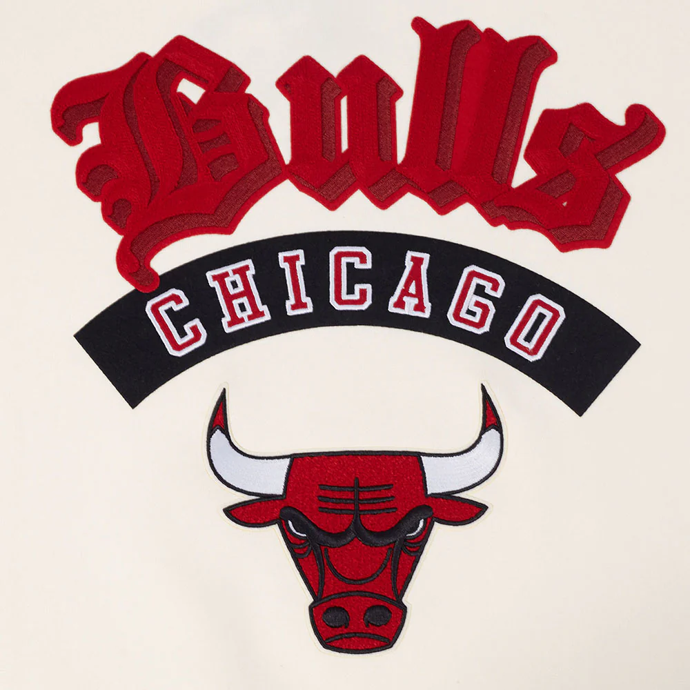 NBA CHICAGO BULLS BEST OF MEN'S DROP SHOULDER FLC CREWNECK (EGGSHELL) - Image 12