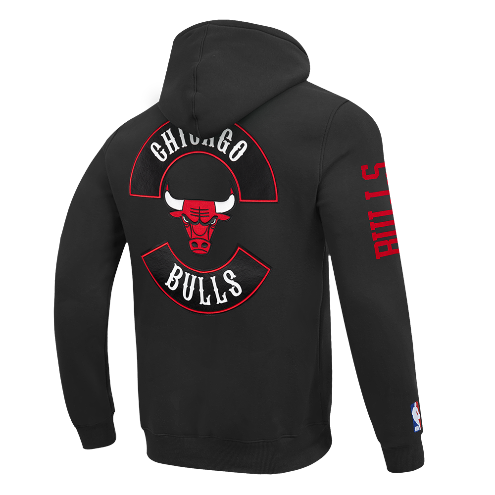 NBA CHICAGO BULLS BORN FOR SPORT MEN'S FLC PO HOODIE (BLACK) - Image 6