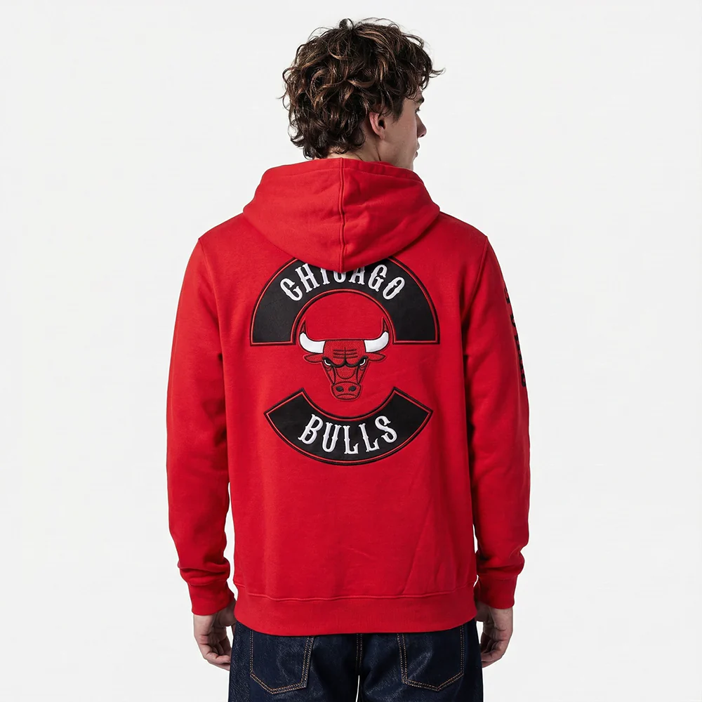 NBA CHICAGO BULLS BORN FOR SPORT MEN'S FLC PO HOODIE (Red) - Image 2