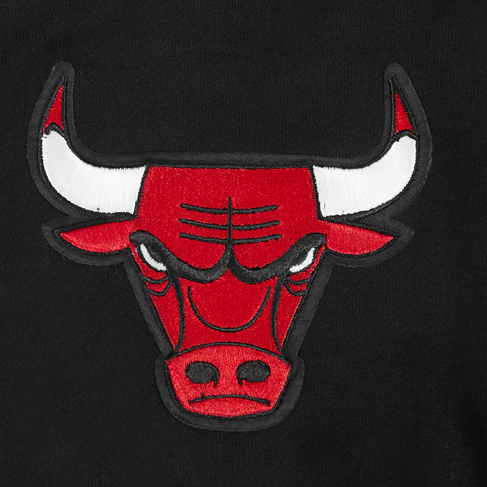 NBA CHICAGO BULLS BORN FOR SPORT MEN'S FLC CREWNECK (BLACK) - Image 8