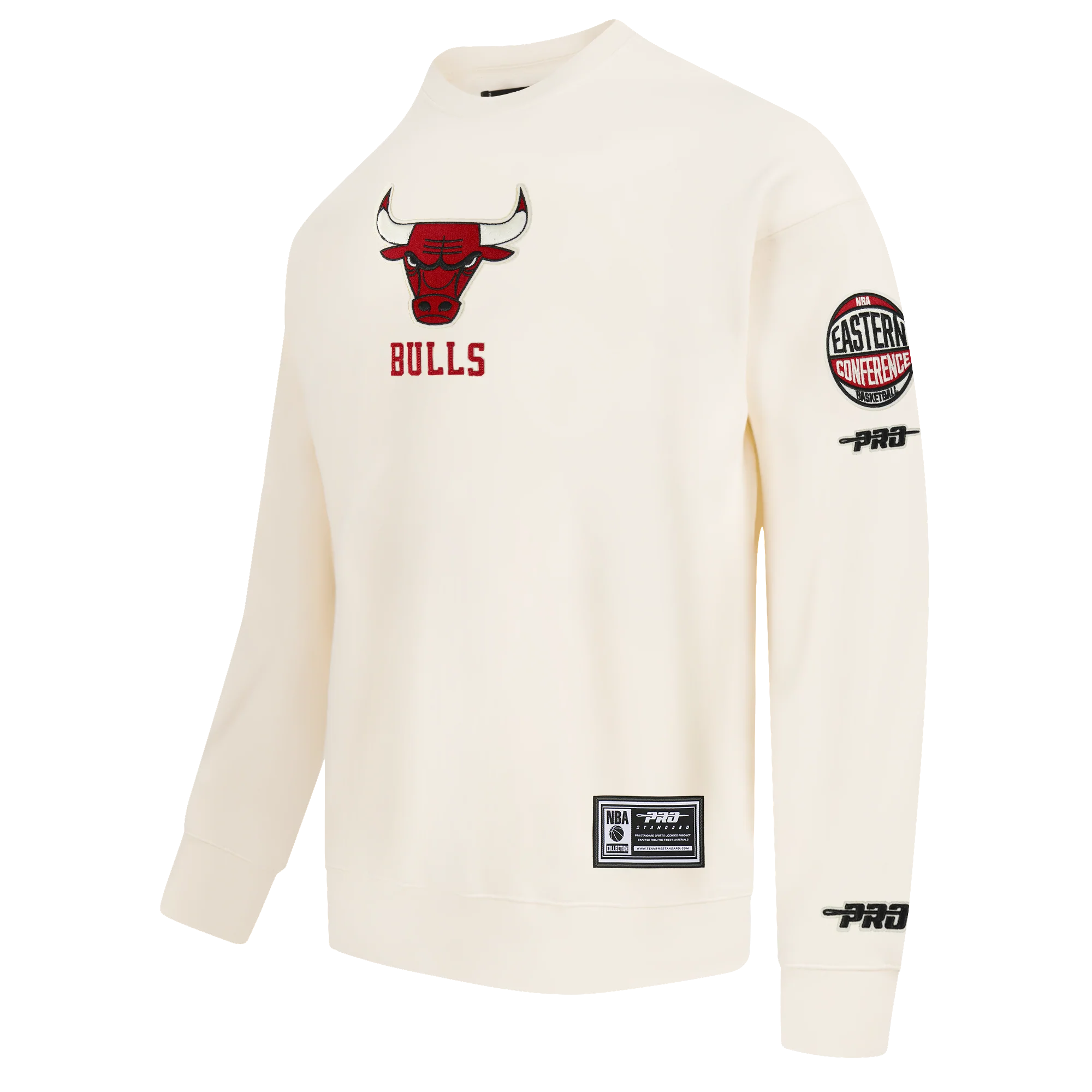 CHICAGO BULLS MODERN ORIGINALS MEN'S FLC CREWNECK (EGGSHELL) - Image 3