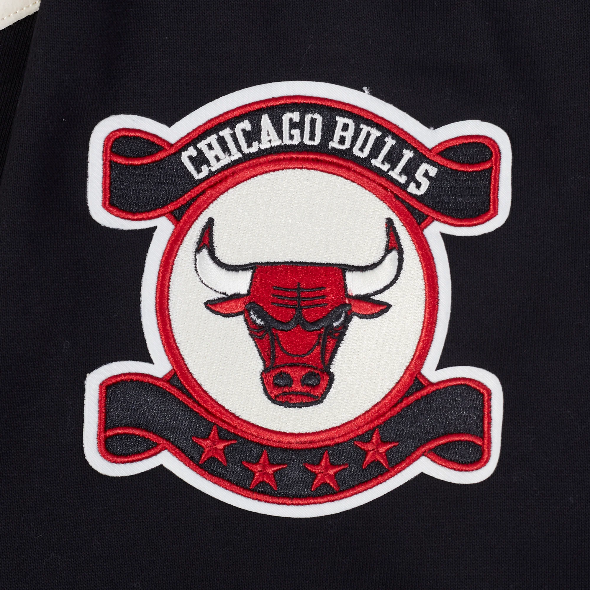 NBA CHICAGO BULLS MODERN ORIGINALS MEN'S FLC PO HOODIE (BLACK) - Image 6