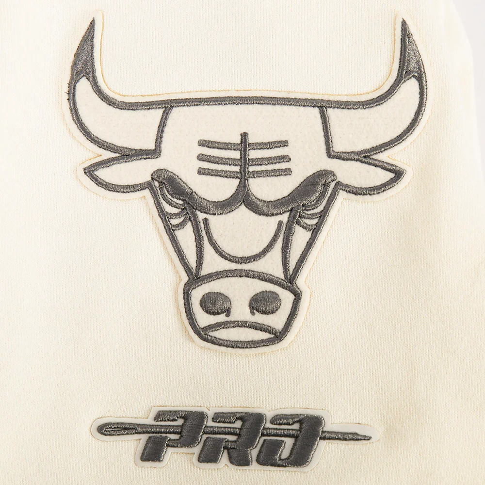 NBA CHICAGO BULLS STREET TEAM MEN'S DROP SHOULDER FLC CREWNECK (EGGSHELL) - Image 7
