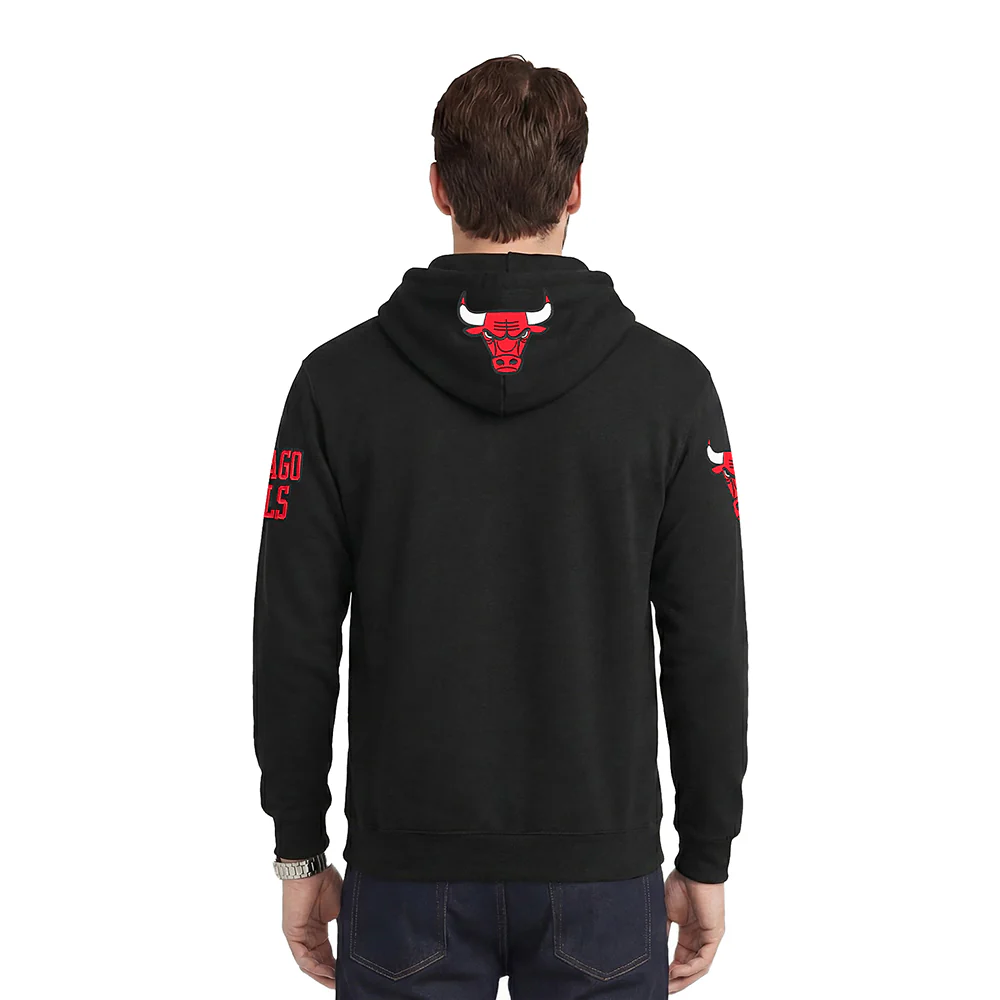 NBA CHICAGO BULLS CITY ARCH MEN'S FLC PO HOODIE (BLACK) - Image 2