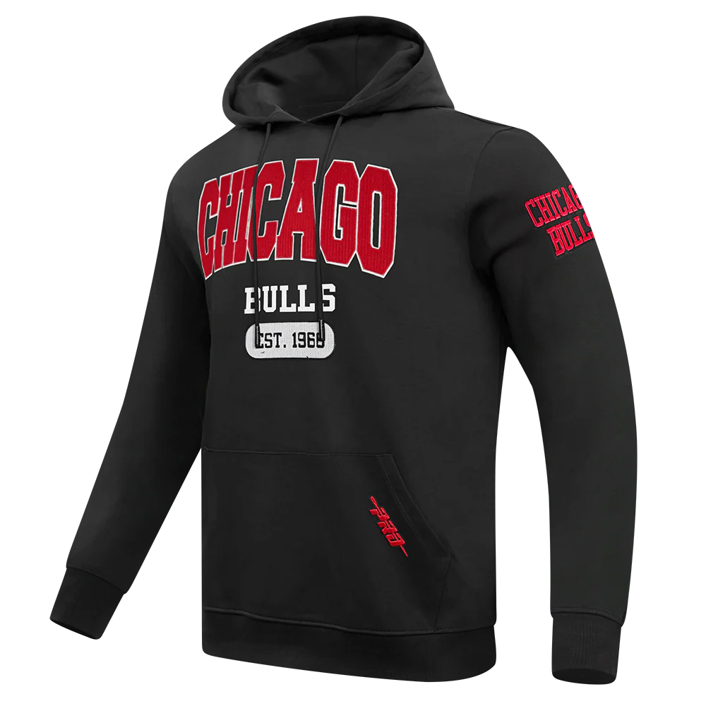 NBA CHICAGO BULLS CITY ARCH MEN'S FLC PO HOODIE (BLACK) - Image 4