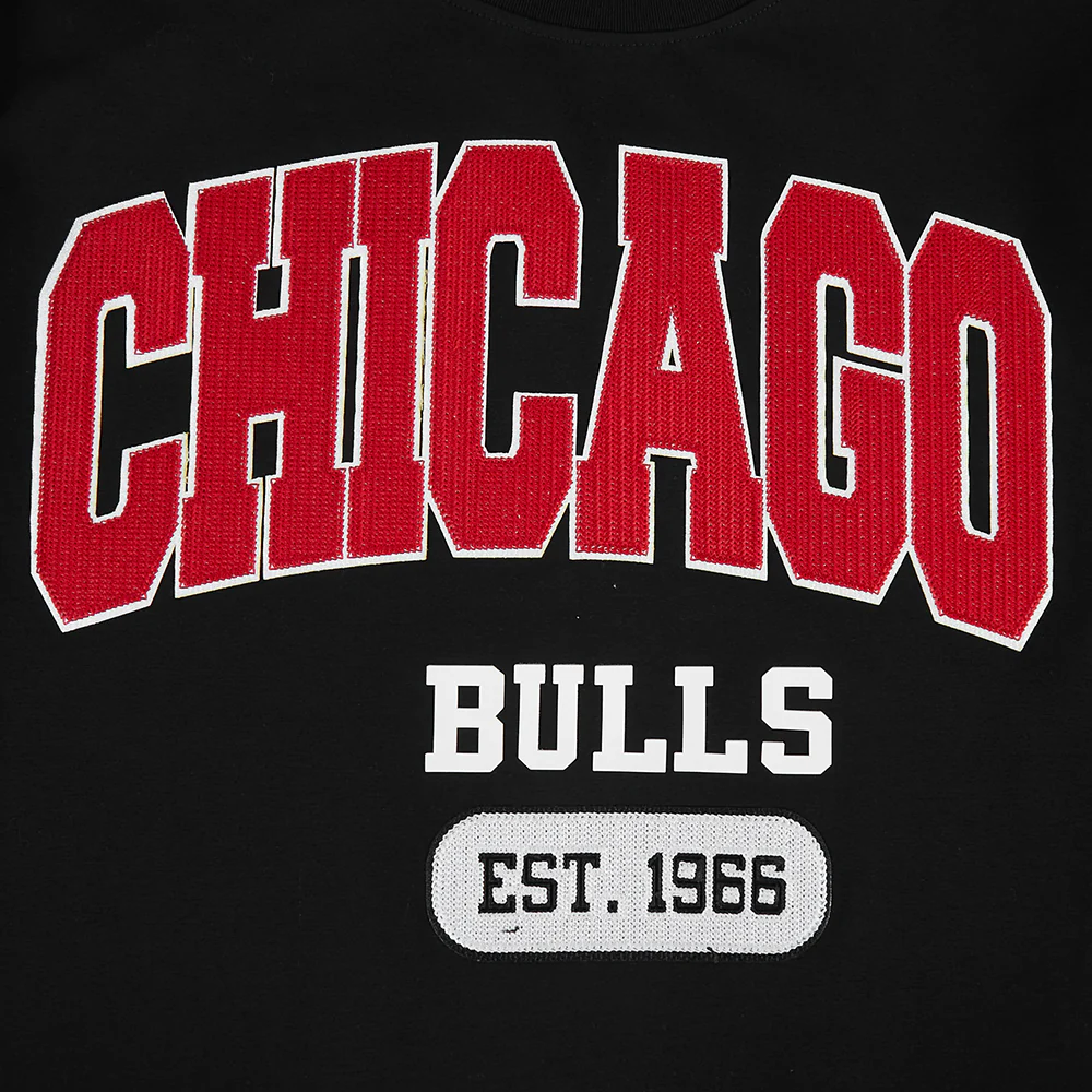 NBA CHICAGO BULLS CITY ARCH MEN'S FLC PO HOODIE (BLACK) - Image 8