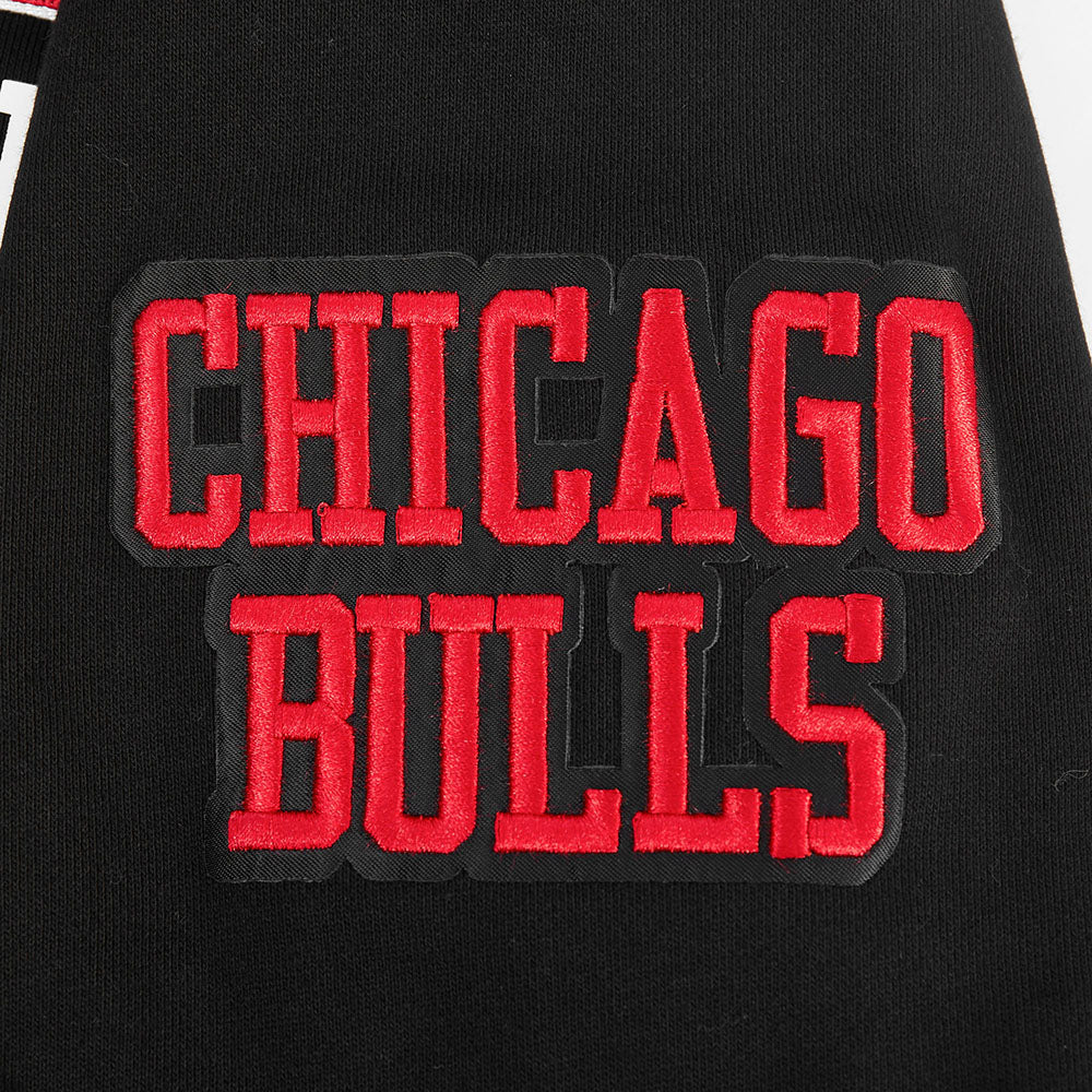 NBA CHICAGO BULLS CITY ARCH MEN'S FLC 1/4 ZIP (BLACK) - Image 7