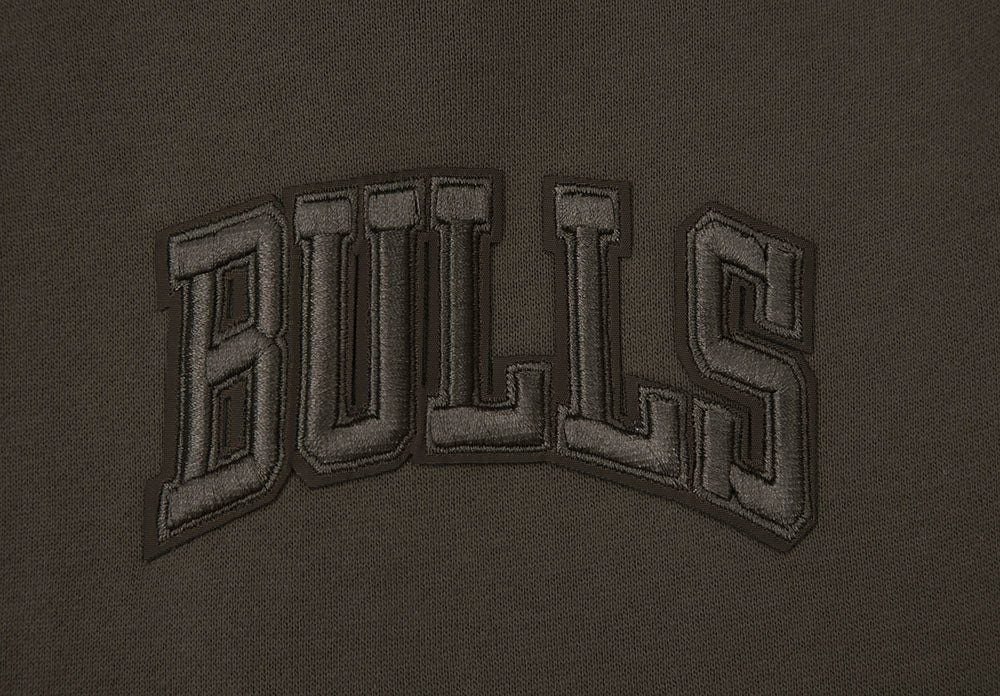 NBA CHICAGO BULLS NEUTRAL DROP SHOULDER FLEECE PULLOVER HOODIE (DARK TAUPE) - Image 8