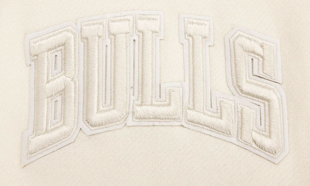 NBA CHICAGO BULLS NEUTRAL DROP SHOULDER FLEECE CREWNECK (EGGSHELL) - Image 5
