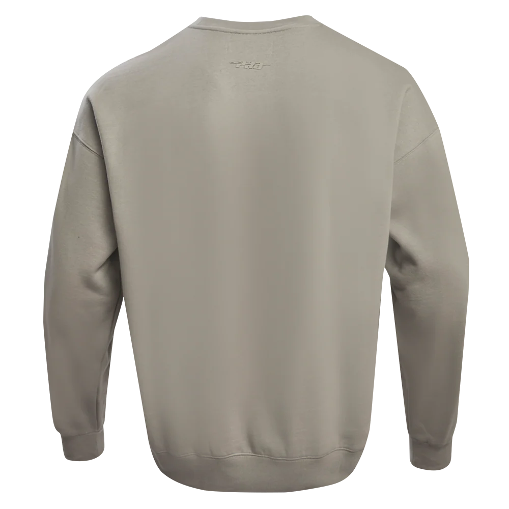 NBA CHICAGO BULLS NEUTRAL DROP SHOULDER MEN'S CREWNECK (TAUPE) - Image 6