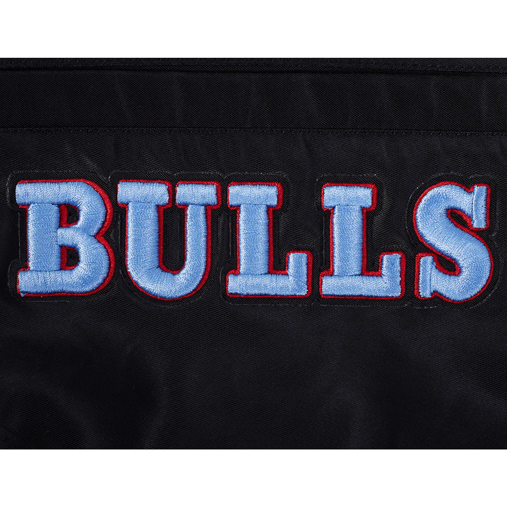 NBA CHICAGO BULLS CITY EDITION 25-26 MEN'S PRO SATIN YD RIB JACKET (BLACK/RED/BLACK) - Image 8