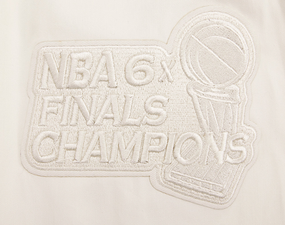 NBA CHICAGO BULLS NEUTRAL TWILL JACKET (EGGSHELL) - Image 6