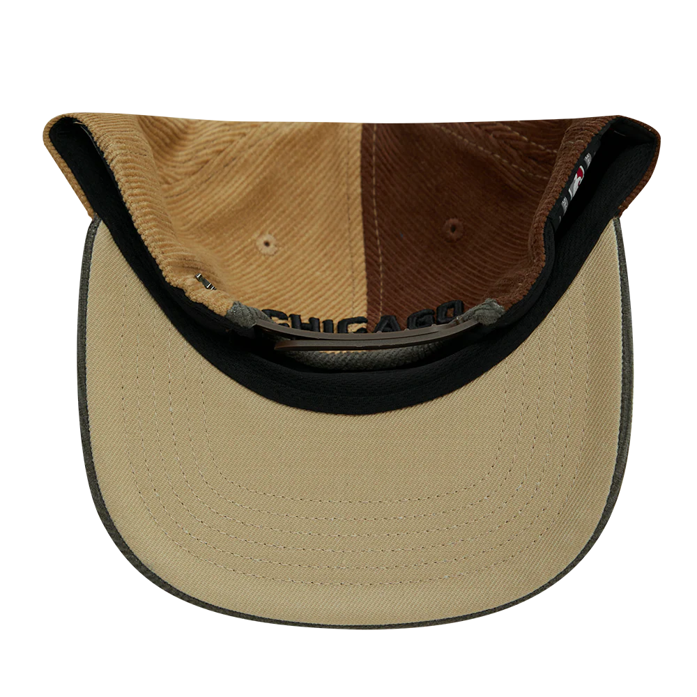 NBA CHICAGO BULLS MULTI CORDUROY SNAPBACK HAT (BROWN/MULTI) - Image 7