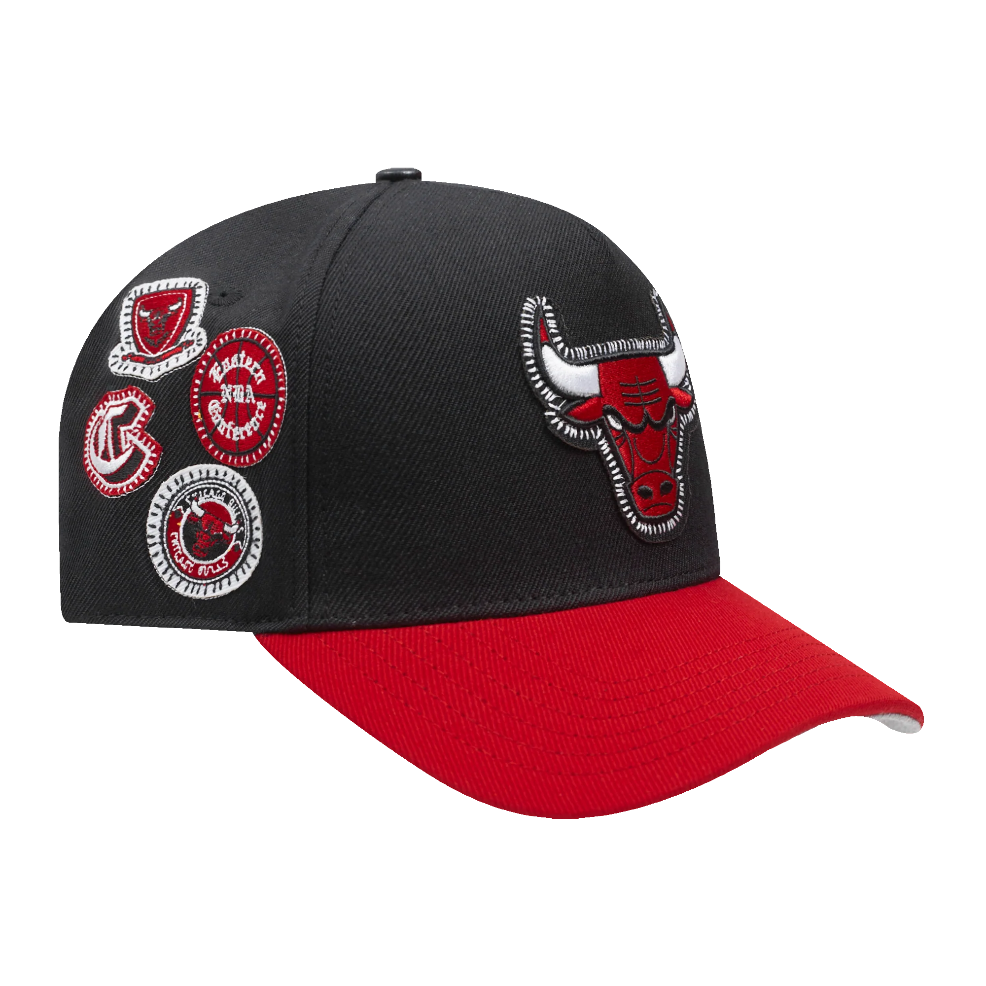 NBA CHICAGO BULLS DIY PICK STITCH PINCH FRONT SNAPBACK HAT (BLACK) - Image 5
