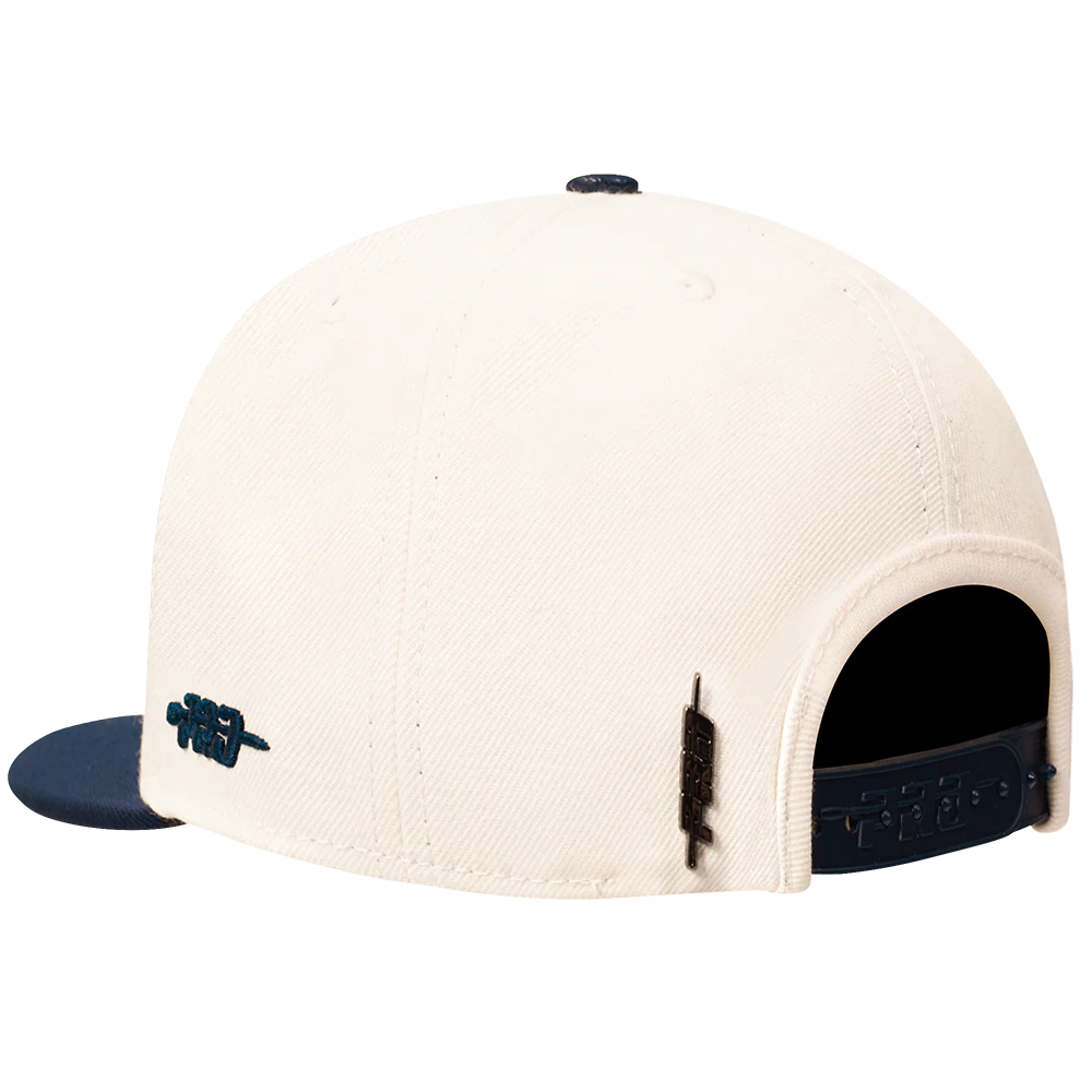 NBA CHICAGO BULLS TOPPER 2 TONE WORDMARK SNAPBACK (EGGSHELL/ MIDNIGHT NAVY) - Image 5
