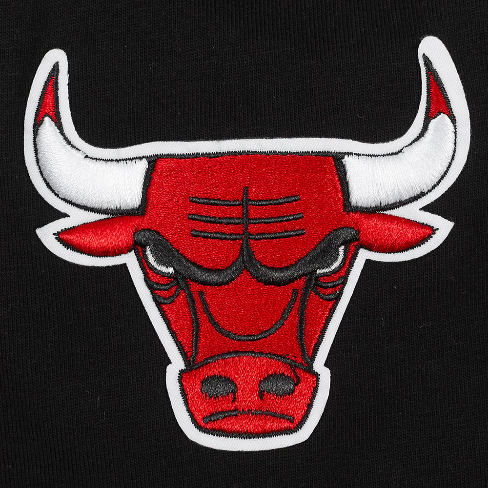 NBA CHICAGO BULLS CLASSIC WOMEN'S WIND CTN BF TEE (BLACK) - Image 6