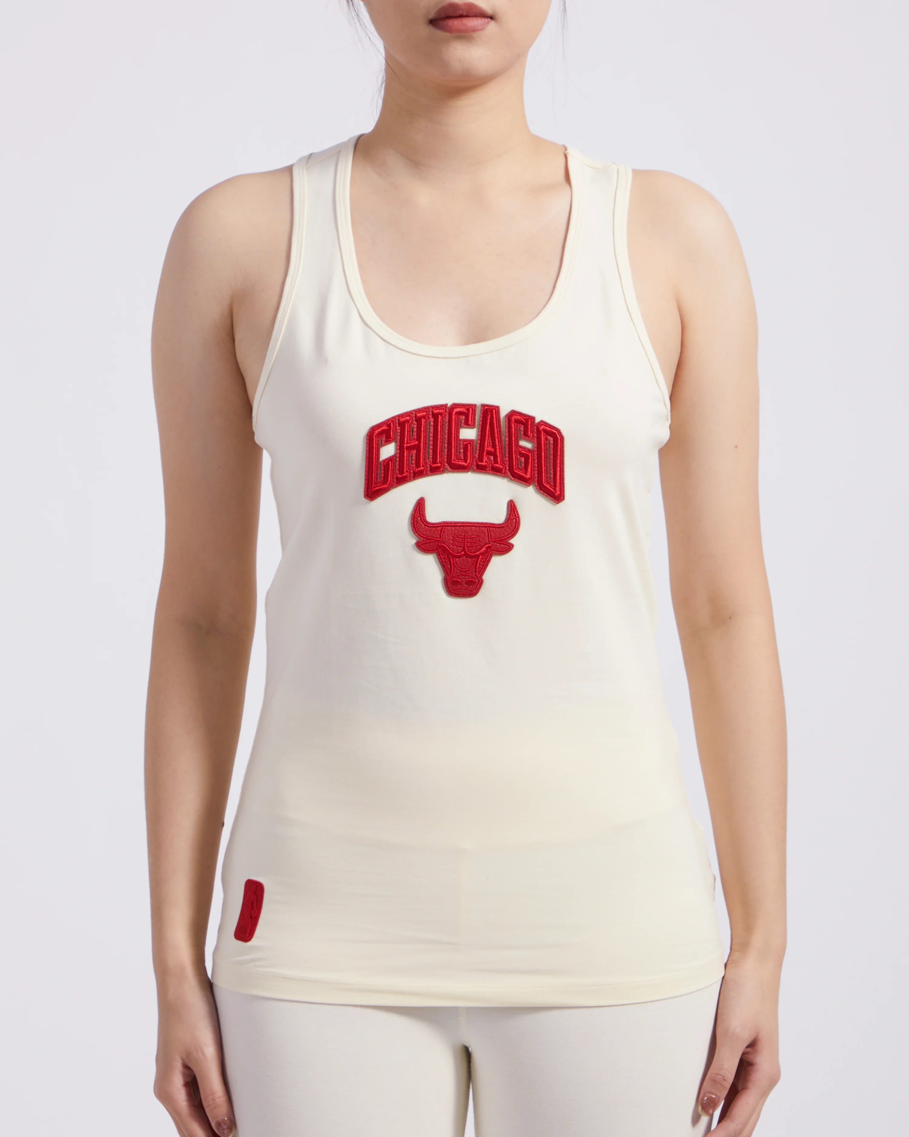 NBA CHICAGO BULLS TRIPLE TONAL RELAXED FIT RACERBACK (EGGSHELL)
