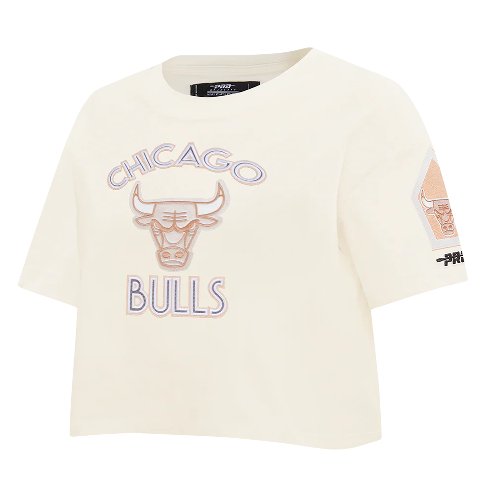 NBA CHICAGO BULLS CITY EDITION 24-25 WOMEN'S SJ BOXY TEE (EGGSHELL) - Image 2