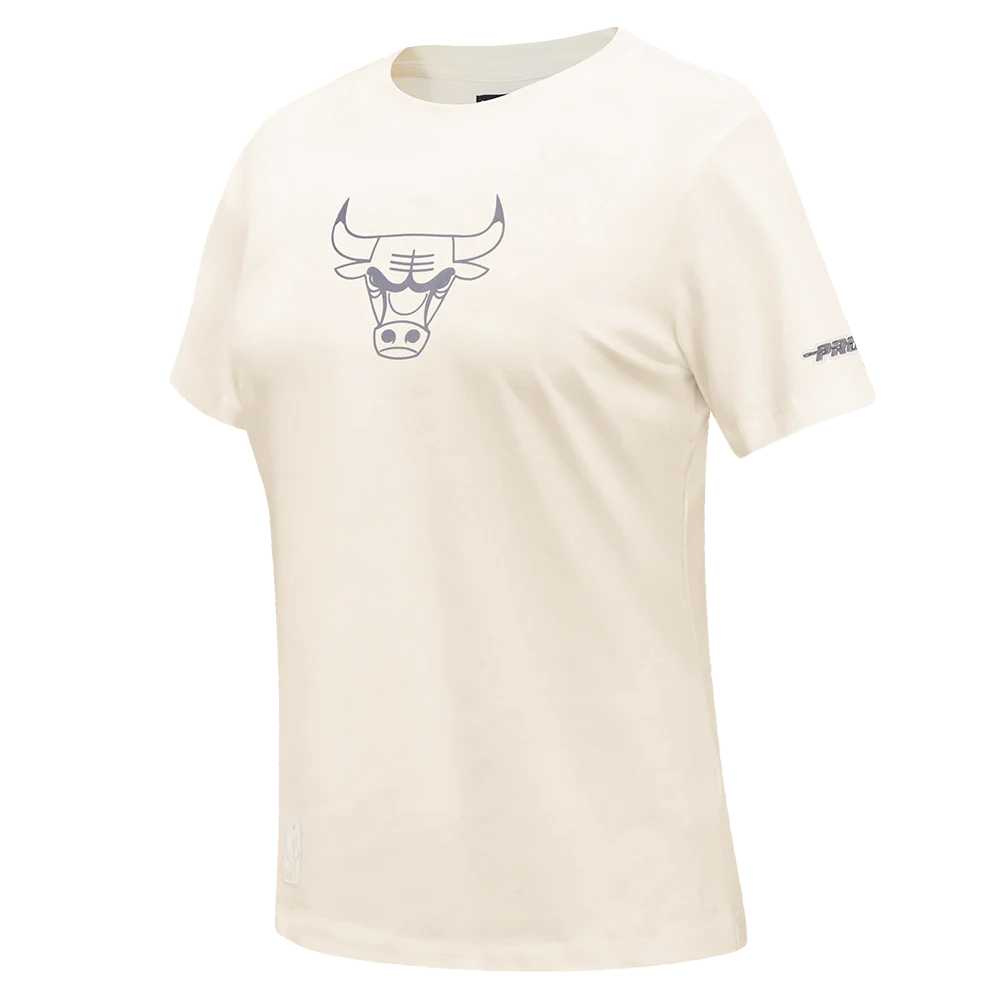NBA CHICAGO BULLS STREET TEAM WOMEN'S SJ SLIM FIT TEE (EGGSHELL) - Image 3