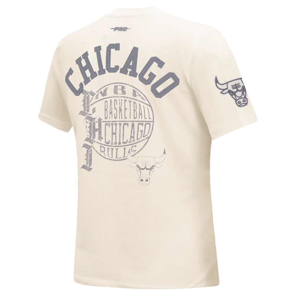 NBA CHICAGO BULLS STREET TEAM WOMEN'S SJ SLIM FIT TEE (EGGSHELL) - Image 4