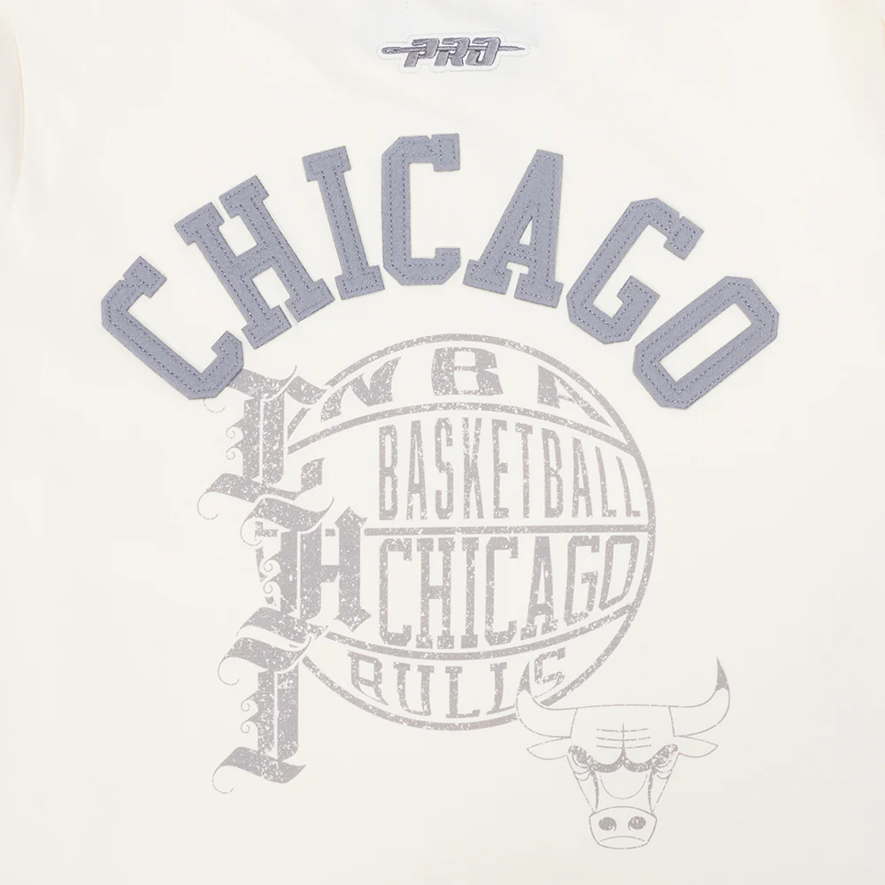 NBA CHICAGO BULLS STREET TEAM WOMEN'S SJ SLIM FIT TEE (EGGSHELL) - Image 6
