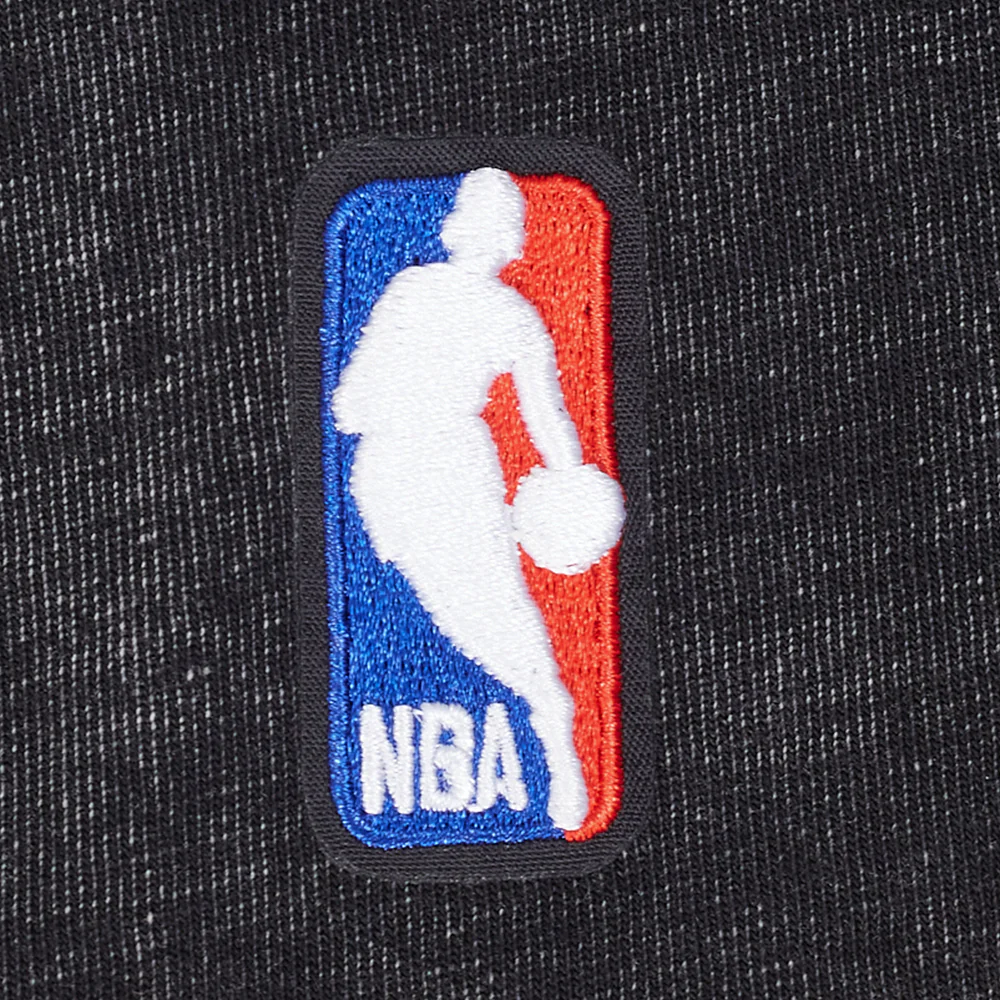 NBA CHICAGO BULLS WASHED JEWELS WOMEN'S S/S BOXY TEE (WASHED BLACK) - Image 7